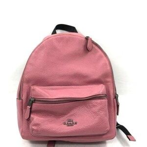 Coach Charlie Pink Leather Backpack F30550
